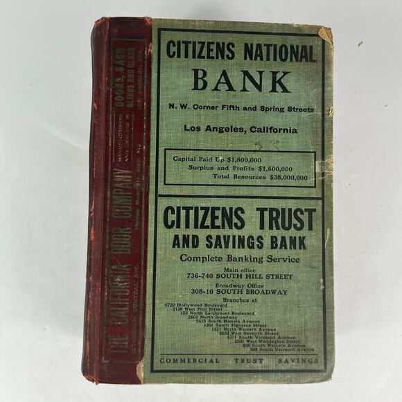 1928 Los Angeles CA City Directory POOR Ancestry Genealogy San Fernando Valley - Picture 12 of 12